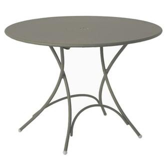 Table pliante ronde Pigalle - gris/vert