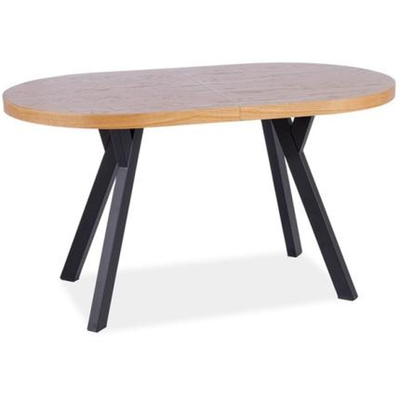 Table pliante TITUS - chêne / noir