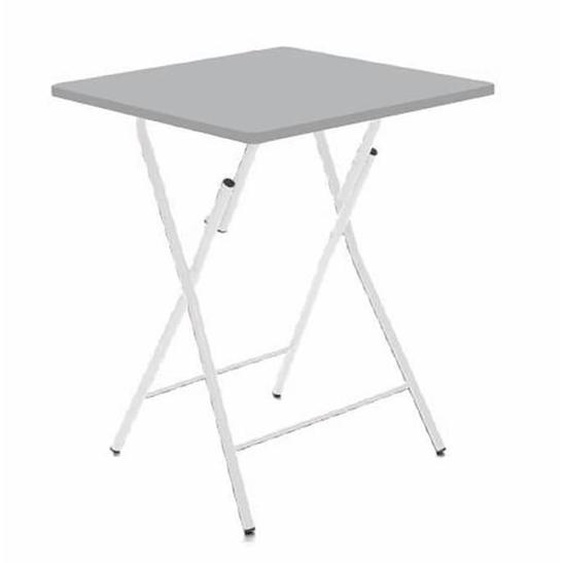 Table pliante - 5five - 2 places - Gris - Métal - MDF - Pliable