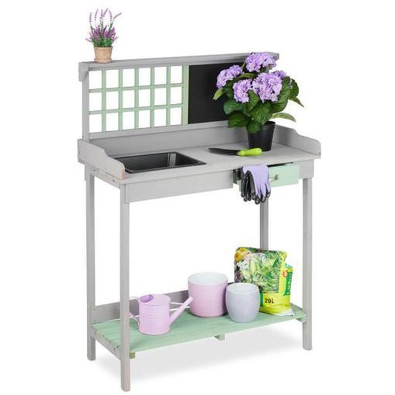 Table pour plantes avec bac - 10033853-0