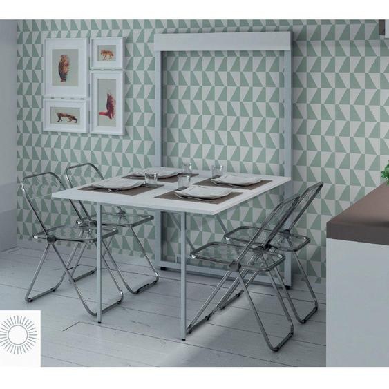 Table rabattable gain de place BATA blanc largeur 70 cm