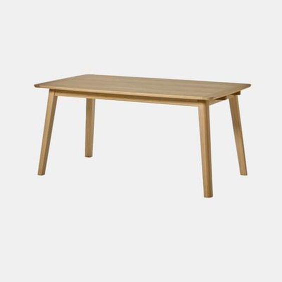 Table à manger rectangulaire bois avec rallonges en option Adèle