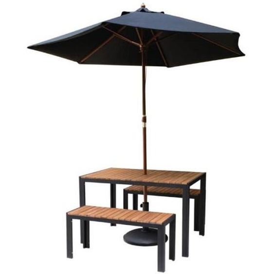 Table Rectangulaire - Bolero - Acier & Acacia - 1200 mm