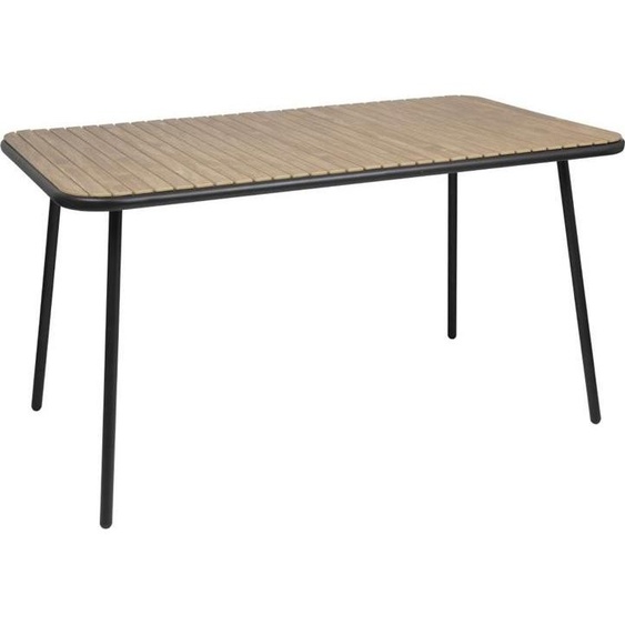 Table rectangulaire Bolero Santorini aspect bois, 1400 mm