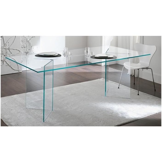 Table rectangulaire design en verre - Bogota