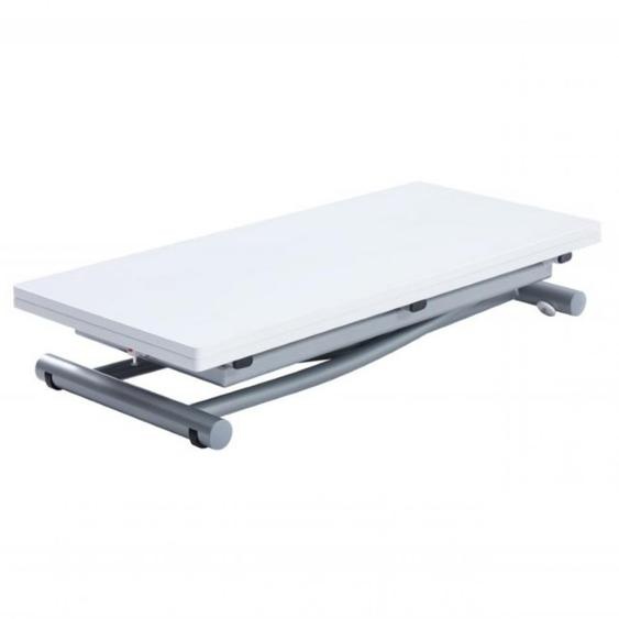 Table relevable extensible COLIBRI ultra compacte laquée blanc