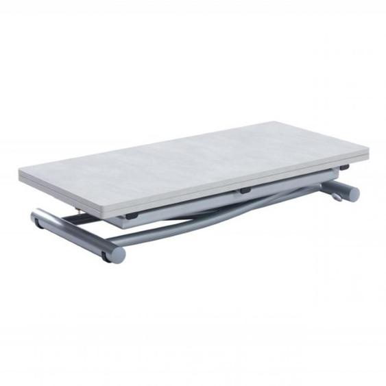 Table relevable extensible COLIBRI ultra compacte mélaminé finition béton