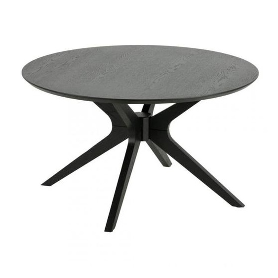 Table repas design scandinave TIM coloris chêne noir mat 105 x 75 cm