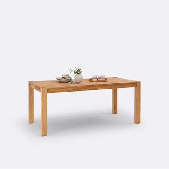 Table repas en chêne, 2 allonges, adelita