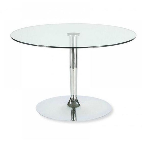 Table repas ronde PLANET en verre