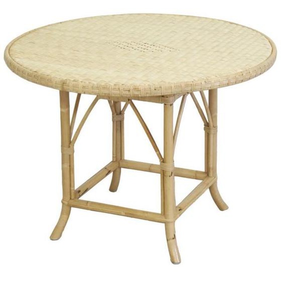 Table ronde en rotin naturel Ø 80