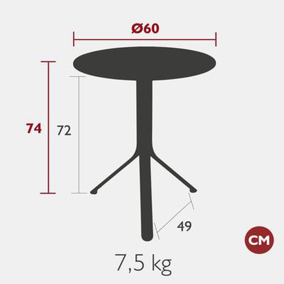 Table ronde RestO - 92 bleu abysse