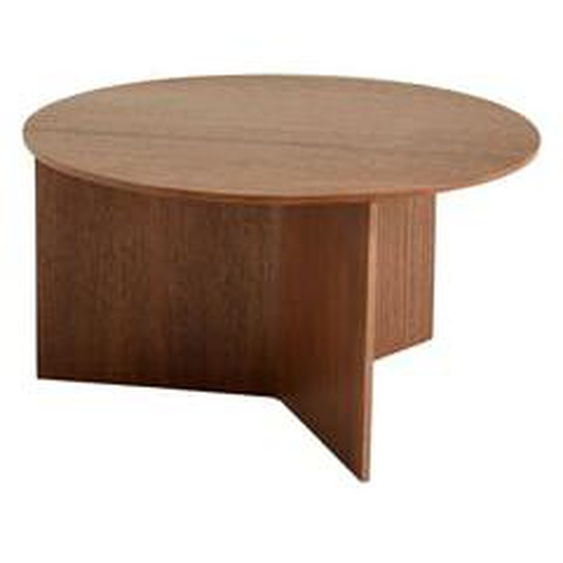 Table Slit Wood ronde XL - noyer