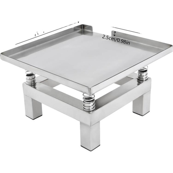 Table vibrante pour béton, structure en acier inoxydable, capacité de charge élevée, conforme aux normes européennes