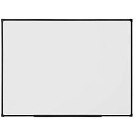 Tableau blanc laqué Slim - Surface magnétique - Cadre Aluminium noir - L.60 x H.45 cm