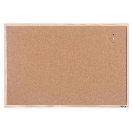 Tableau daffichage en liège - 60 x 90 cm - Cadre bois