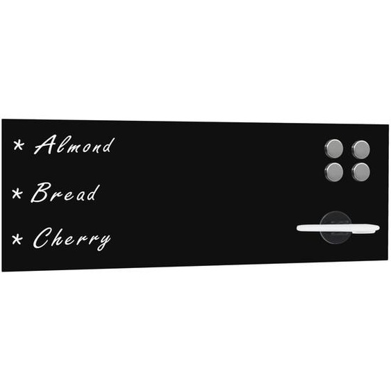 Tableau noir magnétique mural en verre 60 x 20 cm