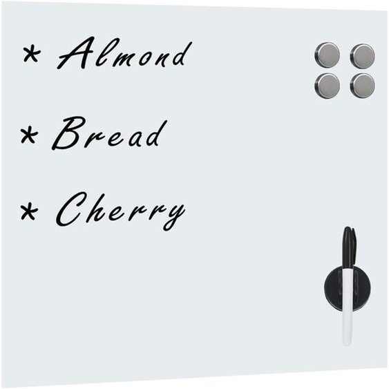 Tableau noir magnétique mural Verre 40x40 cm