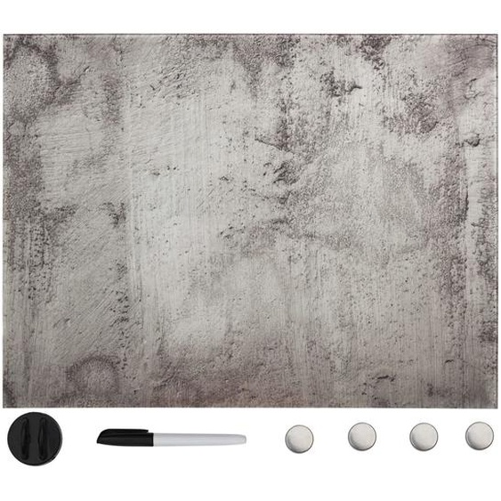 Tableau noir magnétique mural Verre 80x60 cm