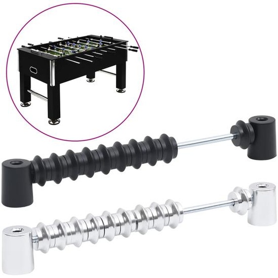 Tableaux daffichage de baby-foot 2 pcs Noir et argenté