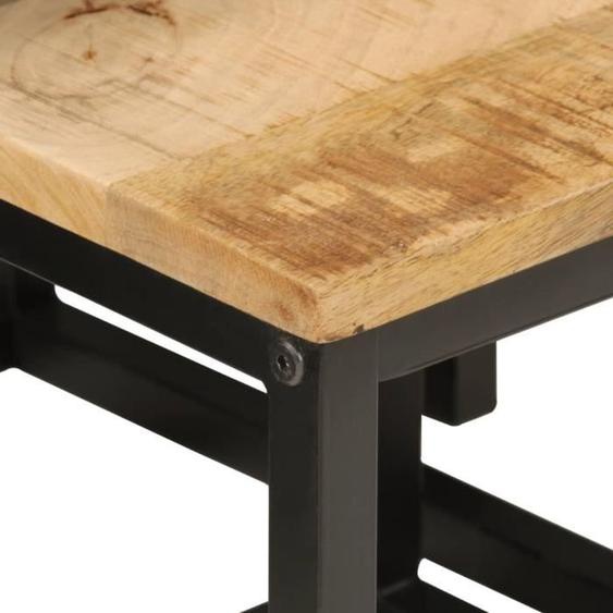 Tables basses gigognes - MOTHINESSTO - DX5971 - Bois massif de manguier - 3 pièces - Design polyvalent