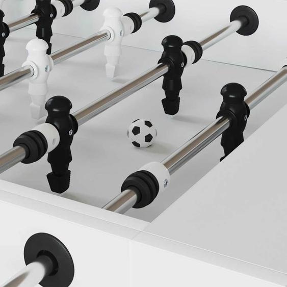 Tables de Football 12 pcs Blanc et Noir 3.6 x 3.6 cm