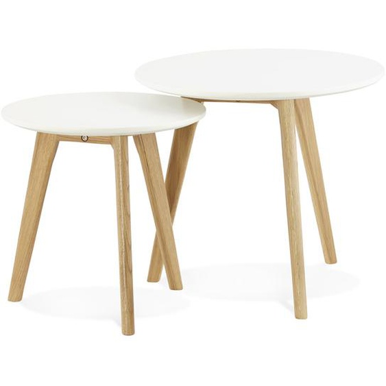Tables gigognes ronde GABY style scandinave