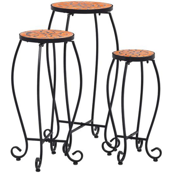 Tables mosaïque 3 pcs Terre cuite Céramique