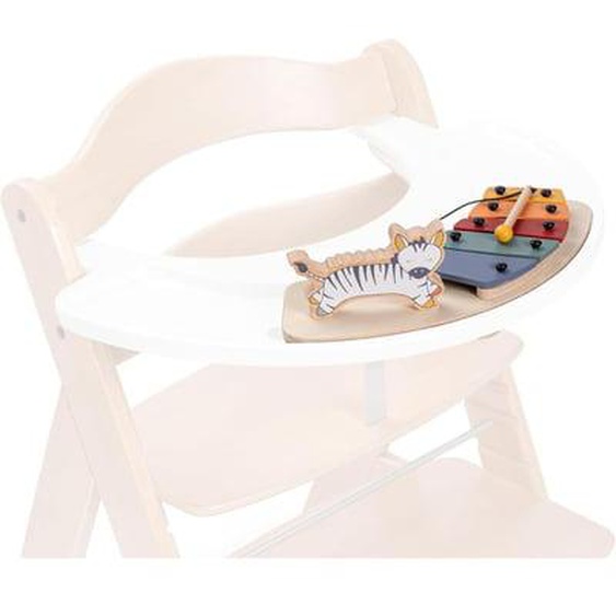 Tablette de jeux chaise haute Music Zebra