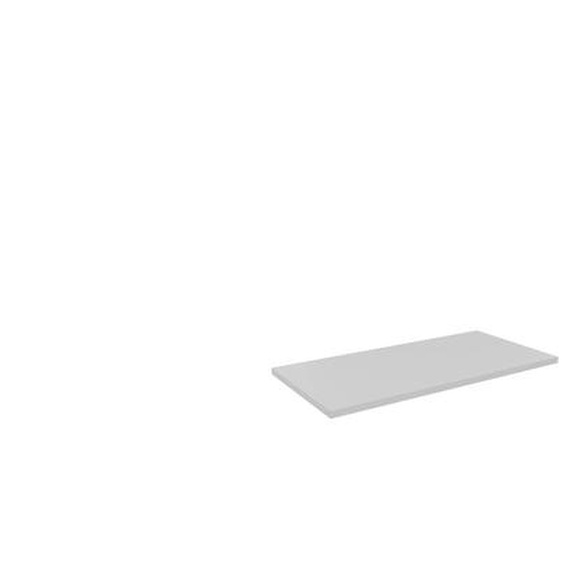 Tablette en métal pour armoire mélaminées L.100 cm - Aluminium