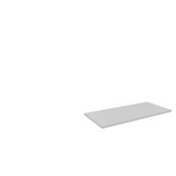 Tablette en métal pour armoire mélaminées L.100 cm - Aluminium