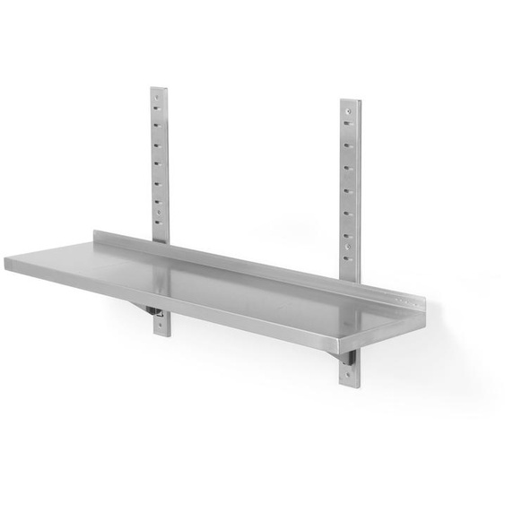 Tablette murale réglable, simple, avec 2 supports, HENDI, 800x300x(H)600mm