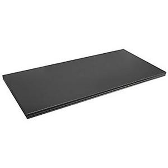 Tablette supplémentaire métallique pour armoire à rideaux - Noir - L.120 x P.38 cm