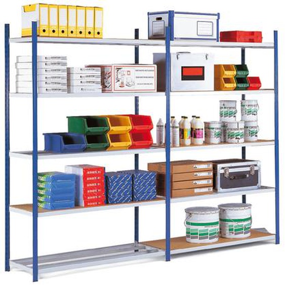 Tablette supplémentaire pour rayonnage industriel Multi Rack 200 - L. 100 x 40 cm  - lot de 2