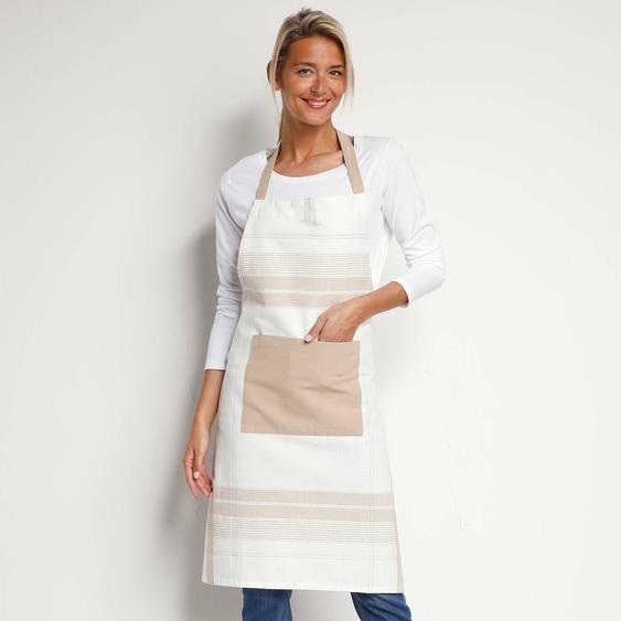 Tablier cuisine forme bavette grands carreaux -