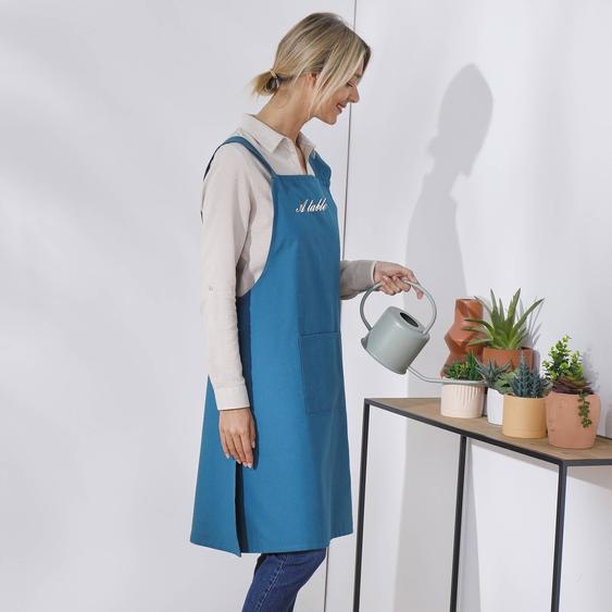 Tablier de cuisine japonais coton uni personnalisable -