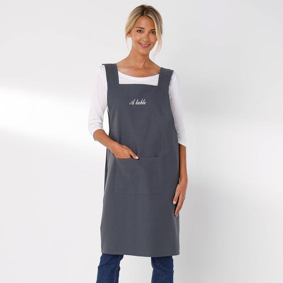 Tablier de cuisine japonais coton uni personnalisable -