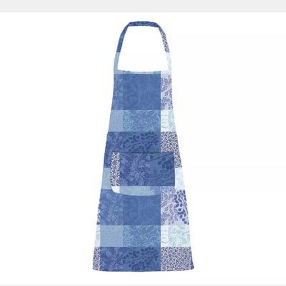 Tablier Mille rameaux bleu enduit imperméable