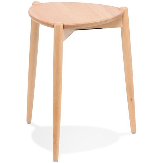 Tabouret bas empilable PINTADO en bois naturel