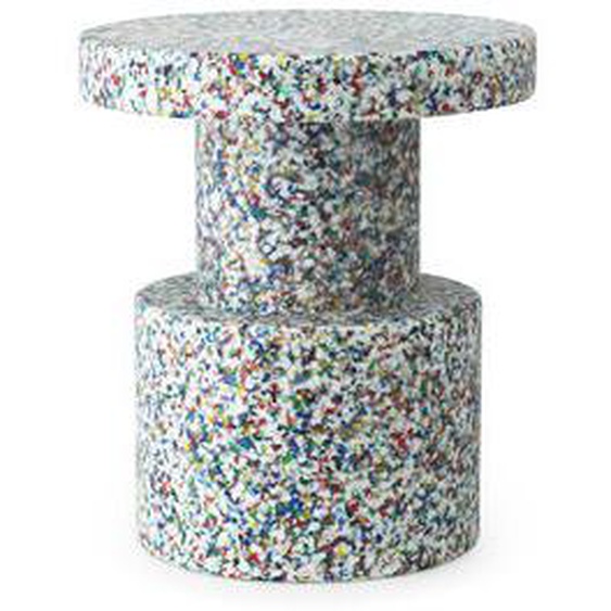 Tabouret Bit plastique multicolore / Table dappoint - Plastique 100% recyclé / Ø 36 cm - Normann Copenhagen