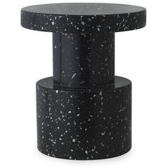 Tabouret Bit plastique noir / Table dappoint - Plastique 100% recyclé / Ø 36 cm - Normann Copenhagen