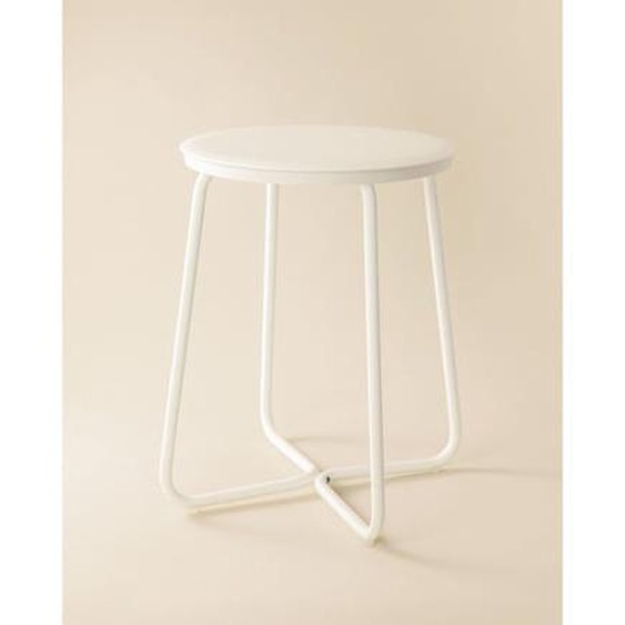 Tabouret Blanc Mat H 41cm Geyser