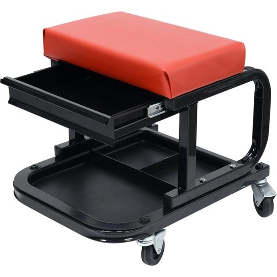 Tabouret datelier avec tiroir et roulettes