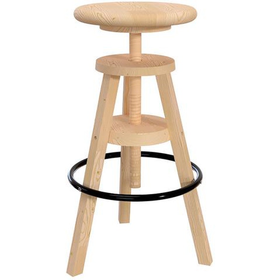 Tabouret de bar bois à vis