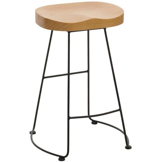 Tabouret de bar chaise de comptoir x1 avec repose pieds design industriel en metal et bois 04_0008592