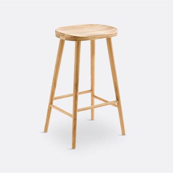 Tabouret de bar chêne massif H68, Dragy