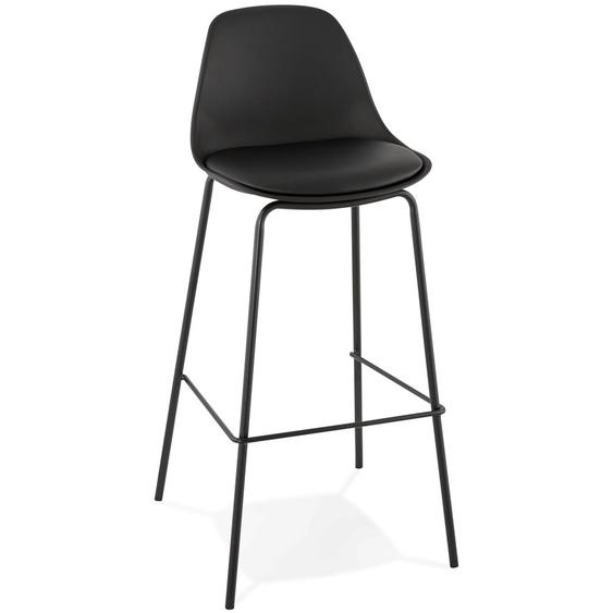 Tabouret de bar COOKIE noir style industriel