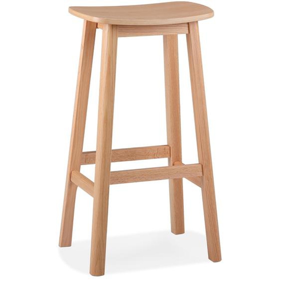 Tabouret de bar design DUMAS en bois finition naturelle