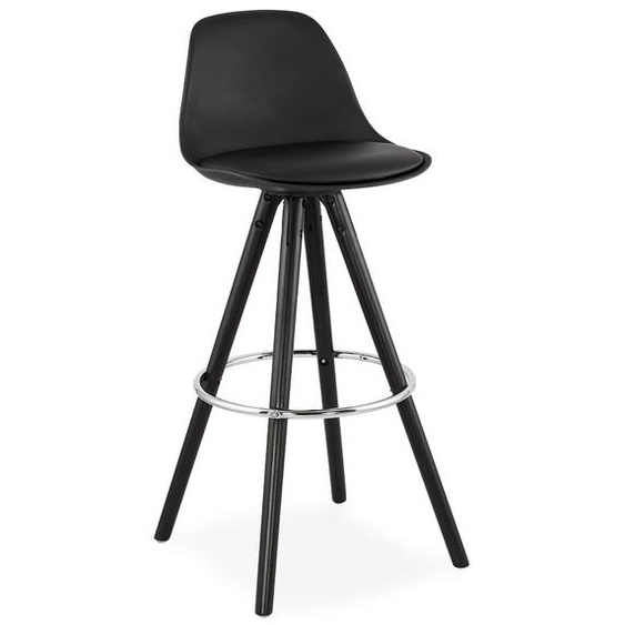 Tabouret de bar design MISTIK noir