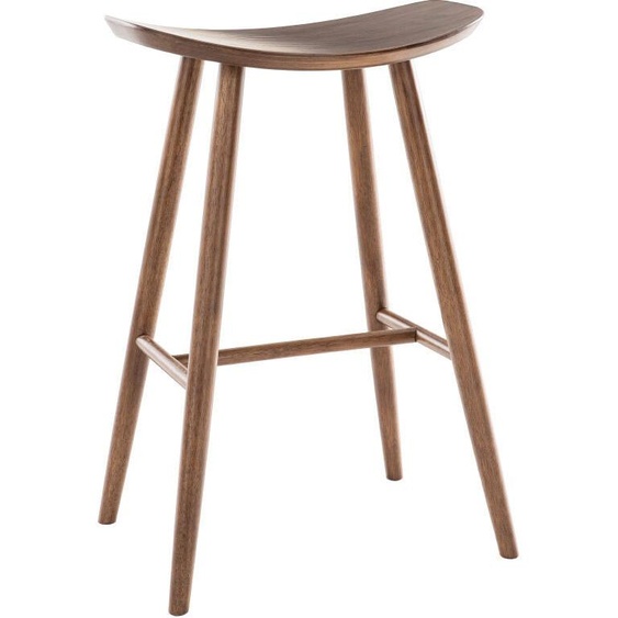Tabouret de bar design noyer H72 cm DEMORY